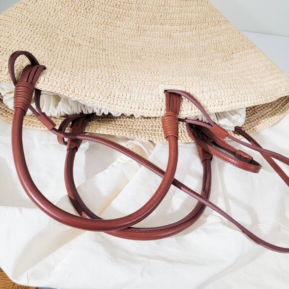 Sezane Justine Basket Bag in Natural Raffia - Picture 9 of 11